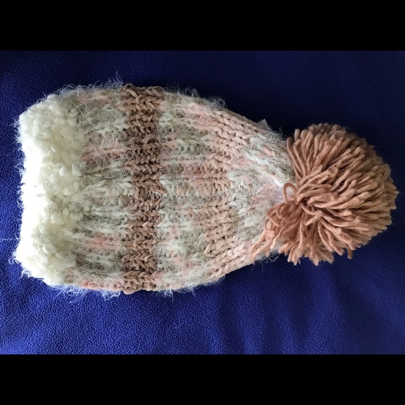 Brand New - Multi Yarn Beanie-light pink - Picture 4 of 6